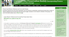 Desktop Screenshot of cornwallbuspreservation.co.uk