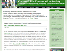 Tablet Screenshot of cornwallbuspreservation.co.uk